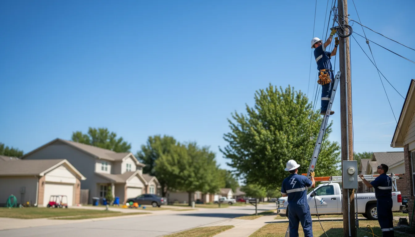 Residential electrician providing installation services in Richards, MO